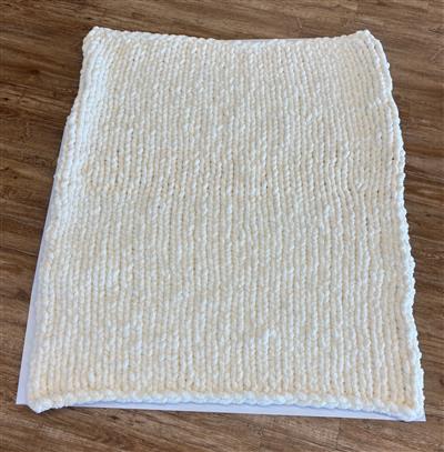 Cream blanket overhead